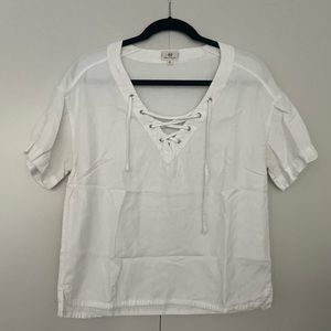 AG Jeans lace up top